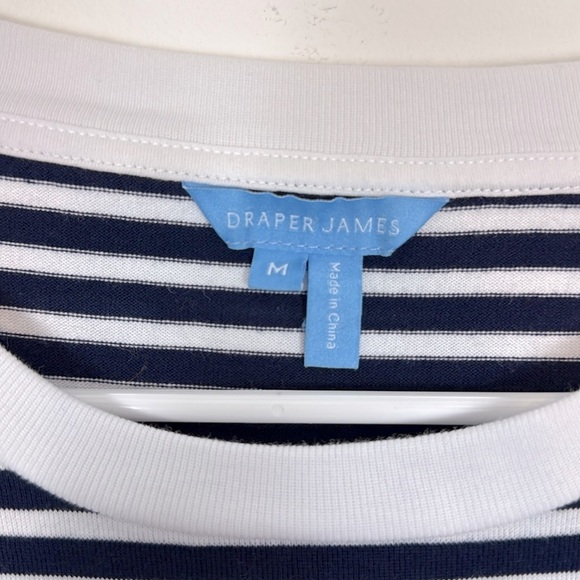Draper James Tie Waist T-Shirt Dress in Blue
Nautical Stripe. Size Medium. - Picture 5 of 14